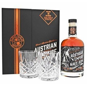 Austrian Empire Navy Rum 18y 0,7l 40% + 2x sklo GB