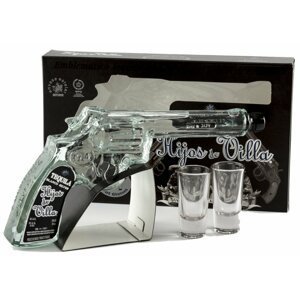 Hijos de Villa Revolver Tequila Blanco 0,2l 40% + 2x sklo GB