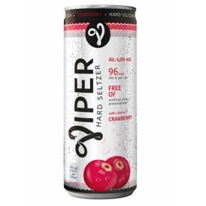 Viper Hard Seltzer Cranberry 0,33l 4% Plech