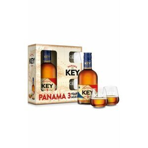 Key Panama 3y 0,5l 38% + 2x sklo GB