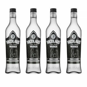 4x Nicolaus Extra Jemná Vodka feat. Sergei Barracuda 0,5l 38% L.E.