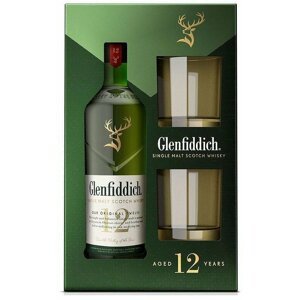 Glenfiddich 12y 0,7l 40% + 2x sklo GB