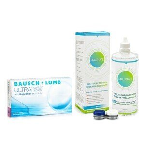 Bausch & Lomb Bausch + Lomb ULTRA (6 čoček) + Solunate Multi-Purpose 400 ml s pouzdrem