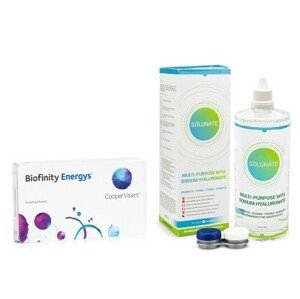 CooperVision Biofinity Energys (6 čoček) + Solunate Multi-Purpose 400 ml s pouzdrem
