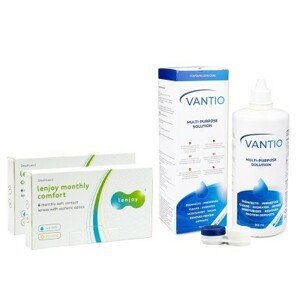 Supervision Lenjoy Monthly Comfort (12 čoček) + Vantio Multi-Purpose 360 ml s pouzdrem