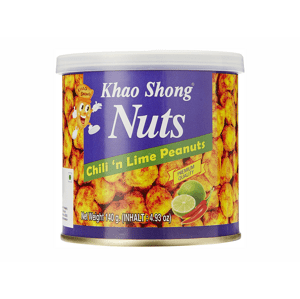 Khao Shong pražené arašídy s chilli a limetkou 140g