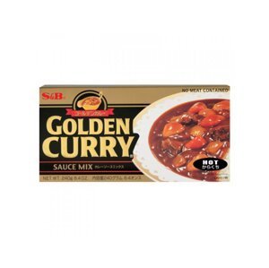 S&B Golden Curry Hot japonské pálivé kari 220g