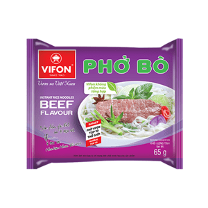 Vifon instantní rýžová nudlová polévka s hovězí příchutí PHO BO 60g