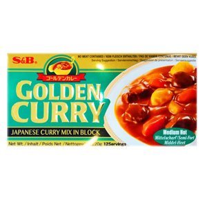S&B Golden Curry Medium Hot japonské kari jemně pálivé 220g