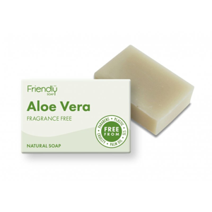 Friendly Soap Přírodní mýdlo aloe vera (95 g) pro suchou kůži, bez vůně