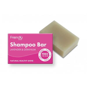 Friendly Soap Přírodní mýdlo na vlasy levandule a pelargonie (95 g) 