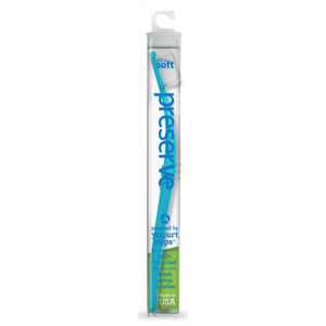 Preserve Zubní kartáček (ultra soft) - azurový z recyklovaných kelímků od jogurtů