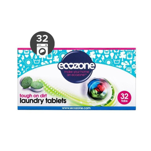 Ecozone Univerzální tablety na praní (32 ks) extra účinné na skvrny a špínu