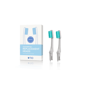 TIO Náhradní hlavice k zubnímu kartáčku (ultra soft) (2 ks) - oblázkově šedá