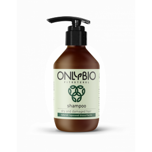 OnlyBio Šampon pro suché a poškozené vlasy (250 ml) ve skleněné lahvi