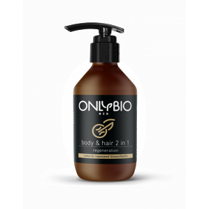 OnlyBio Regenerační sprchový gel a šampon pro muže (250 ml) 