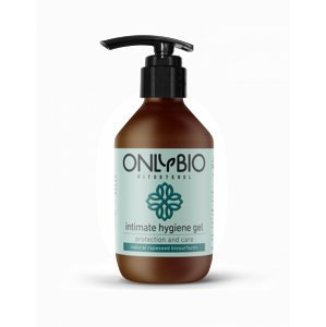 OnlyBio Pečující gel pro intimní hygienu (250 ml) ve skleněné lahvi