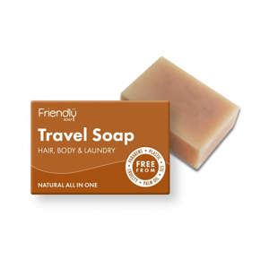 Friendly Soap Přírodní mýdlo na na tělo i vlasy na cestování (95 g) - AKCE sleva za lehce promáčknutý papírový obal