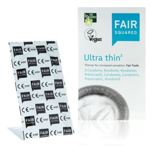 Fair Squared Kondom Ultra Thin 3 - veganské a fair trade