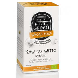 Royal Green Saw Palmetto komplex BIO (60 kapslí) kombinace blahodárných bylin a hub
