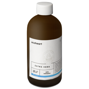 Ecoheart Ústní voda Máta a eukalyptus (300 ml) - Sleva sleva za lehce zašpiněnou etiketu