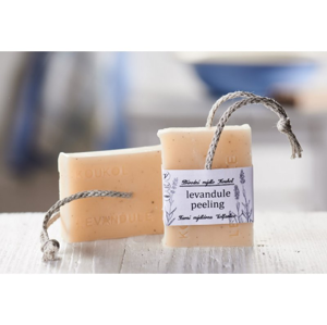 Mýdlárna Koukol Tuhé mýdlo peelingové jemné - Levandule (95 g)