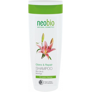 Neobio Šampon s lilií a moringou pro lesk a regeneraci (250 ml) 