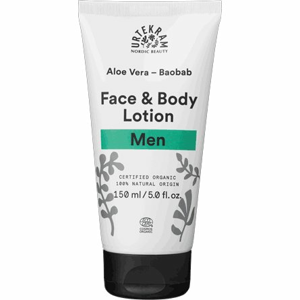 Urtekram Krém na tělo i obličej pro muže s aloe a baobabem BIO (150 ml) - Sleva 