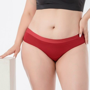 Pinke Welle Menstruační kalhotky Bikiny červené - stř. a slabá menstruace (XL)