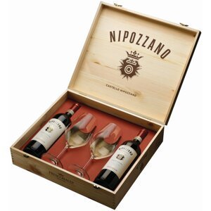 Nipozzano Chianti Rufina Riserva DOCG 2020 0,75l 13,5% + 2x sklo Dřevěný box