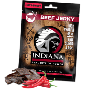 Indiana Jerky hovězí Hot & Sweet 25 g