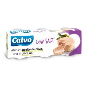 Calvo Tuňák v olivovém oleji s nízkým obsahem soli 3x80 g