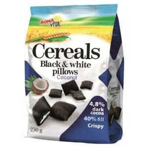 Bonavita Cereální polštářky s náplní Black white pillows s kokosem 250 g