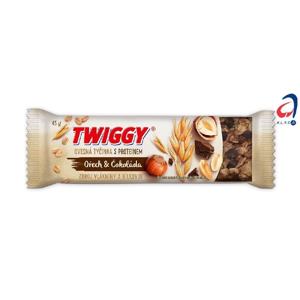 Twiggy Ovesné s proteinem ořech & čokoláda 45 g