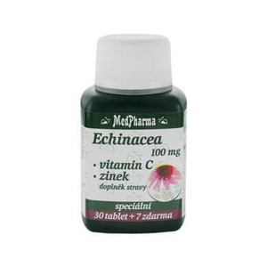 MedPharma Echinacea 100 mg + vitamin C + zinek 37 tablet