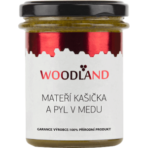 Woodland Mateří kašička a pyl v medu 250 g