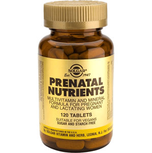 Solgar Prenatal - Multivitamín pro těhotné a kojící ženy 120 veganských tablet