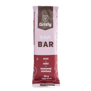 GRIZLY RAW Bar acai-kešu-konopné semínko 55 g