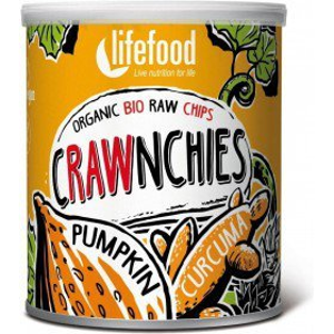 Lifefood Crawnchies dýňové s kurkumou RAW a BIO 30 g