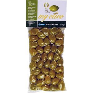 my olive Zelené olivy plněné česnekem 250 g