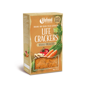 Lifefood Life Crackers Zeleninové bez soli BIO RAW 90 g