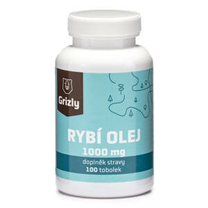 GRIZLY Omega 3 Rybí olej 100 tablet