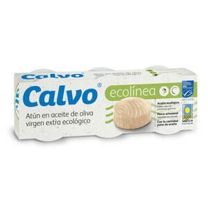 Calvo Tuňák v BIO extra panenském olivovém oleji 3x65 g