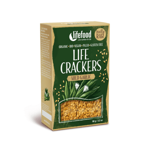 Lifefood Life Crackers S medvědím česnekem BIO RAW 90 g