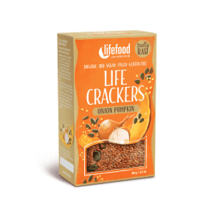 Lifefood Life Crackers Cibulové s dýňovým semínkem BIO RAW 90 g