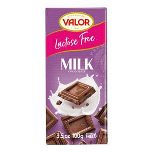 Valor Mléčná čokoláda 35 %, se sníženým obsahem laktózy 100 g