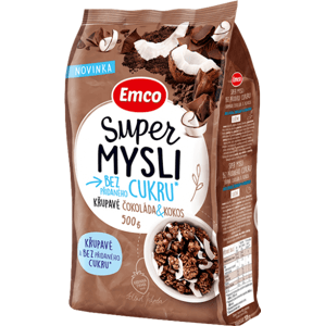 Emco Super mysli čokoláda a kokos 500 g