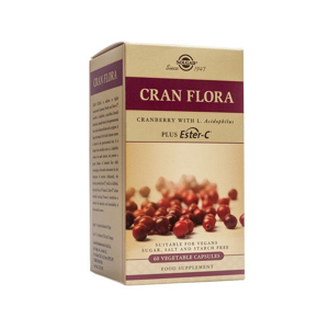 Solgar CRAN FLORA – brusinky s probiotiky plus Ester-C 60 tablet - expirace