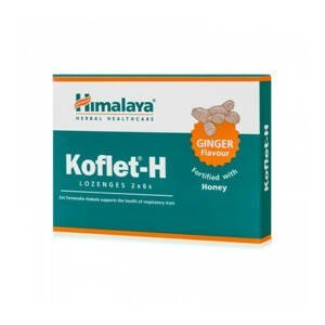 Himalaya Herbals Koflet - H s medem a zázvorem 2 x 6 pastilek