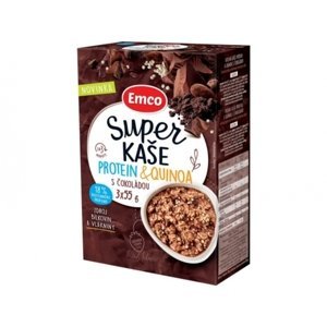 Emco Super kaše protein a quinoa s čokoládou 3x55 g - expirace